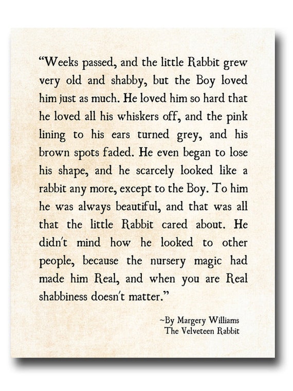 Velveteen Rabbit Inspiration