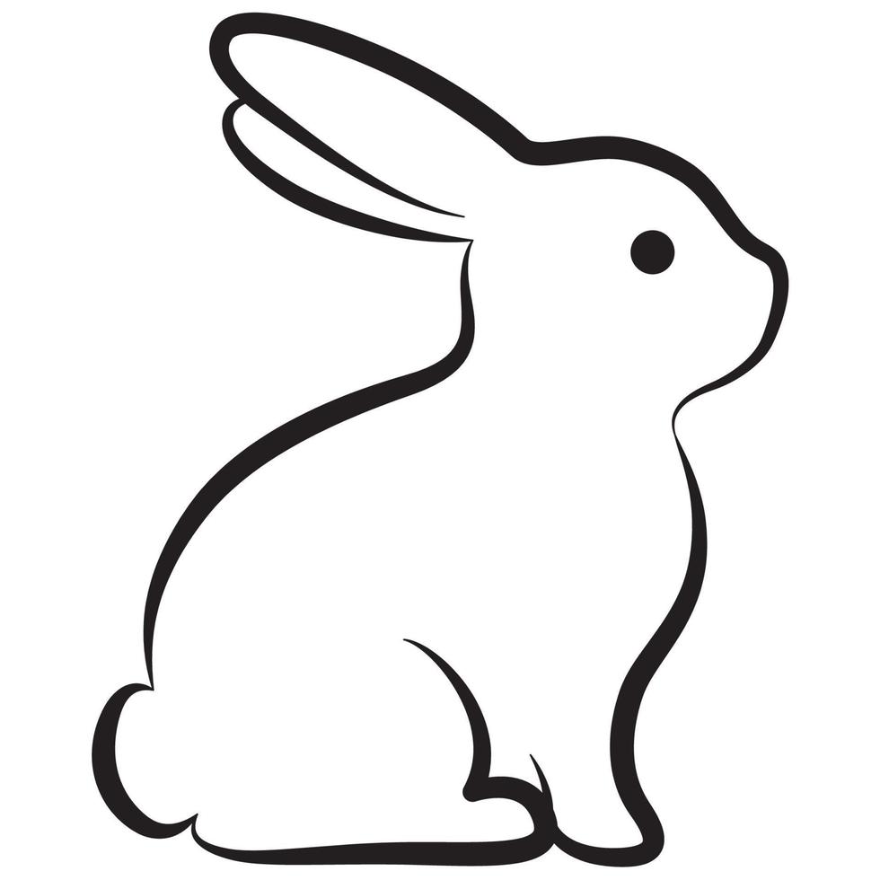 Easy Rabbit Drawing